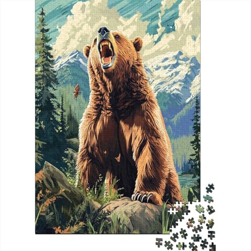 Braunbär Puzzle 1000 Teile Erwachsener Kniffel Spaß Für Die Ganze Familie - Abwechslungsreiche 1000 Puzzleteilige Motive Puzzlespiel Erwachsene, Puzzel 1000pcs (75x50cm) von RNDKAUUIE