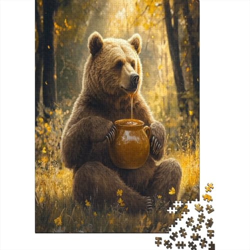 Braunbär Puzzlespiel 1000 Teile Puzzles Für Erwachsene Lernspiel Herausforderung Spielzeug 1000 Teile Puzzles Für Erwachsene Kinder Erwachsenen Puzzlespiel Puzzel 1000pcs (75x50cm) von RNDKAUUIE