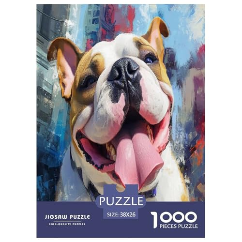 Bulldog Puzzles 1000 Teile Schwer Puzzle Spielzeug Pädagogisches Spiel Impossible Herausforderungsspielzeug Für Erwachsene Und Kinder in Bewährter 38x26cm/1000pcs Bulldog Puzzles 1000 Teile Schwer Puzzle Spielzeug Pädagogisches Spiel Impossible Herausforderungsspielzeug Für Erwachsene Und Kinder in Bewährter 38x26cm/1000pcs von RNDKAUUIE