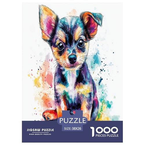 Chihuahua Puzzle 1000-teilige Schwer Puzzle Spielzeug Lernspiel Impossible Herausforderungsspielzeug Für Erwachsene Und Kinder Ab 14 Jahren 38x26cm/1000pcs Chihuahua Puzzle 1000-teilige Schwer Puzzle Spielzeug Lernspiel Impossible Herausforderungsspielzeug Für Erwachsene Und Kinder Ab 14 Jahren 38x26cm/1000pcs von RNDKAUUIE