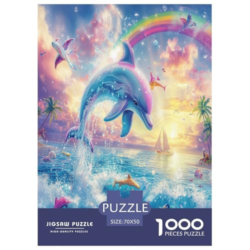 Delphin Puzzle 1000 Teile Schwer Puzzle Spielzeug Lernspiel Impossible Herausforderungsspielzeug Für Erwachsene Und Kinder Ab 12 Jahren 70x50cm/1000pcs Delphin Puzzle 1000 Teile Schwer Puzzle Spielzeug Lernspiel Impossible Herausforderungsspielzeug Für Erwachsene Und Kinder Ab 12 Jahren 70x50cm/1000pcs von RNDKAUUIE