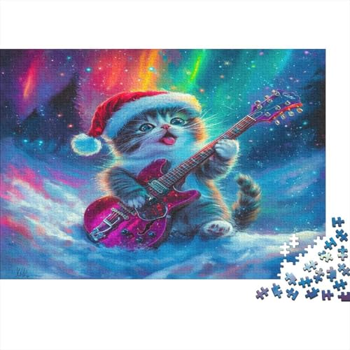 Die Katze in der Performance Klassische Puzzles Puzzles 1000 Teile Für Erwachsene Puzzle Spielzeug Puzzle Einzigartige Geschenk Puzzleteile Tierpuzzle Für Die Familienspielsammlung Home Decor 1000pcs von RNDKAUUIE