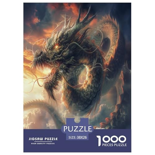 Drachen Puzzles 1000 Teile Schwer Puzzle Spielzeug Pädagogisches Spiel Impossible Herausforderungsspielzeug Für Erwachsene Kinder 38x26cm/1000pcs Drachen Puzzles 1000 Teile Schwer Puzzle Spielzeug Pädagogisches Spiel Impossible Herausforderungsspielzeug Für Erwachsene Kinder 38x26cm/1000pcs von RNDKAUUIE