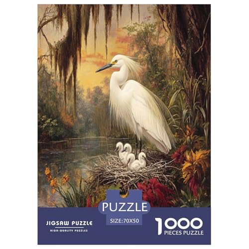 Egret Puzzle 1000 Teile Schwer Puzzle Spielzeug Lernspiel Impossible Herausforderung Spielzeug Für Erwachsene Und Kinder Ab 14 Jahren 70x50cm/1000pcs Egret Puzzle 1000 Teile Schwer Puzzle Spielzeug Lernspiel Impossible Herausforderung Spielzeug Für Erwachsene Und Kinder Ab 14 Jahren 70x50cm/1000pcs von RNDKAUUIE