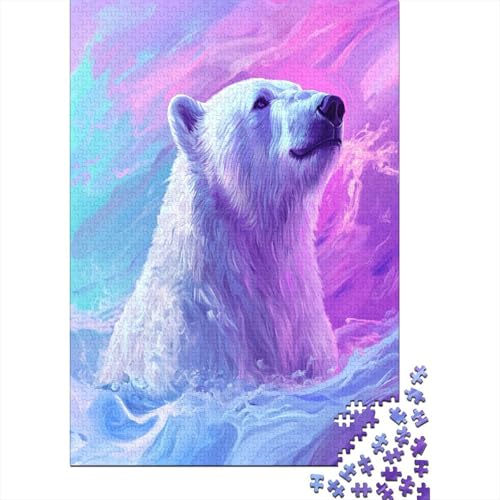 Eisbär Puzzlespiel 1000 Teile Puzzles Für Erwachsene Lernspiel Herausforderung Spielzeug 1000 Teile Puzzles Für Erwachsene Kinder Erwachsenen Puzzlespiel Puzzel 1000pcs (75x50cm) von RNDKAUUIE