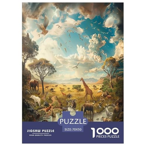 Elefanten Puzzles 1000 Teile Schwer Puzzle Spielzeug Lernspiel Impossible Herausforderungsspielzeug Für Erwachsene Und Kinder Ab 14 Jahren 70x50cm/1000pcs Elefanten Puzzles 1000 Teile Schwer Puzzle Spielzeug Lernspiel Impossible Herausforderungsspielzeug Für Erwachsene Und Kinder Ab 14 Jahren 70x50cm/1000pcs von RNDKAUUIE