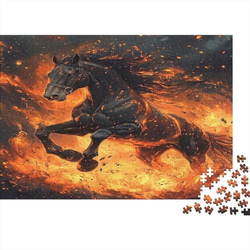 Flame Horse 1000 Teile Puzzle, Puzzles Für Erwachsene, 1000 Teile Puzzlespiel Für Jugendliche & Erwachsene Puzzlespiel Puzzel 1000pcs (75x50cm) von RNDKAUUIE