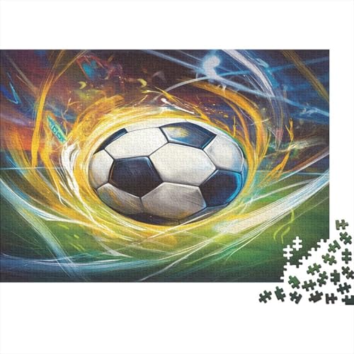 Fußball Puzzle 1000 Teile Puzzle Für Erwachsene Und Kinder Ab 14 Jahren Puzzel 1000pcs (75x50cm) von RNDKAUUIE