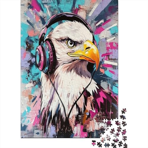 Graffiti Weißkopfseeadler Klassische Puzzles Puzzles 1000 Teile Für Erwachsene Puzzle Spielzeug Puzzle Einzigartige Geschenk Puzzleteile Tierpuzzle Für Die Familienspielsammlung Home Decor 1000pcs von RNDKAUUIE