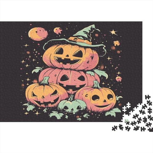 Halloween-Thema Puzzle 1000 Teile, Erwachsene, Klassische Puzzle, Impossible Puzzle,Geschicklichkeitsspiel Für Die Ganze Familie Erwachsenenpuzzle Ab 14 Jahren Puzzel 1000pcs (75x50cm) von RNDKAUUIE