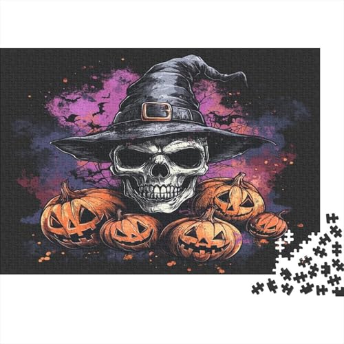 Halloween-Thema Puzzlespiel 1000 Teile Puzzle Für Erwachsene Und Kinder Ab 14 Jahren, Puzzle Erwachsenen Puzzlespi Puzzel 1000pcs (75x50cm) von RNDKAUUIE