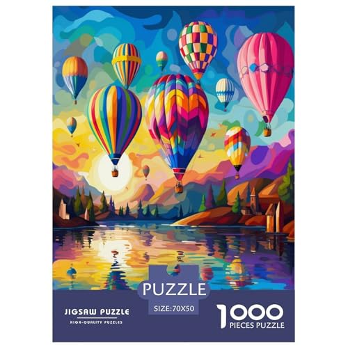 Heißluftballon Puzzle 1000-teilige Schwer Puzzle Spielzeug Lernspiel Impossible Herausforderungsspielzeug Für Erwachsene Und Kinder Ab 12 Jahren 70x50cm/1000pcs Heißluftballon Puzzle 1000-teilige Schwer Puzzle Spielzeug Lernspiel Impossible Herausforderungsspielzeug Für Erwachsene Und Kinder Ab 12 Jahren 70x50cm/1000pcs von RNDKAUUIE