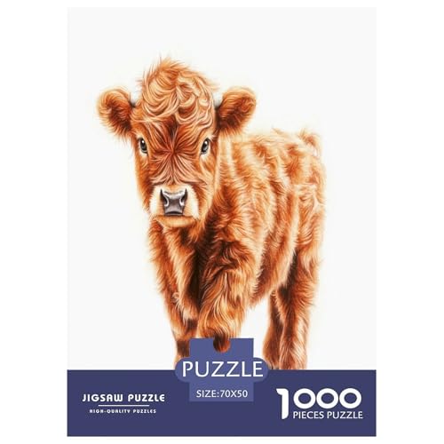 Highland Rinder Puzzle 1000 Teile Schwer Puzzle Spielzeug Pädagogisches Spiel Impossible Herausforderungsspielzeug Für Erwachsene Und Kinder Ab 14 Jahren 70x50cm/1000pcs Highland Rinder Puzzle 1000 Teile Schwer Puzzle Spielzeug Pädagogisches Spiel Impossible Herausforderungsspielzeug Für Erwachsene Und Kinder Ab 14 Jahren 70x50cm/1000pcs von RNDKAUUIE