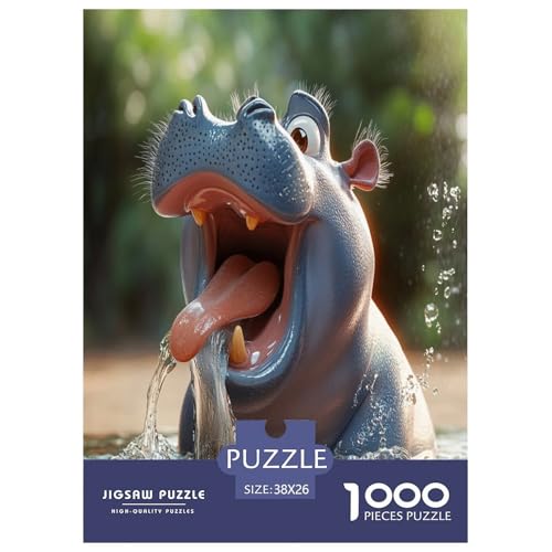 Hippo Puzzle 1000-teilige Schwer Puzzle Spielzeug Lernspiel Impossible Herausforderungsspielzeug Für Erwachsene Und Kinder Ab 14 Jahren 38x26cm/1000pcs Hippo Puzzle 1000-teilige Schwer Puzzle Spielzeug Lernspiel Impossible Herausforderungsspielzeug Für Erwachsene Und Kinder Ab 14 Jahren 38x26cm/1000pcs von RNDKAUUIE
