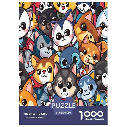 Hund Puzzle 1000 Teile Schwer Puzzle Spielzeug Pädagogisches Spiel Impossible Herausforderungsspielzeug Für Erwachsene Kinder 70x50cm/1000pcs Hund Puzzle 1000 Teile Schwer Puzzle Spielzeug Pädagogisches Spiel Impossible Herausforderungsspielzeug Für Erwachsene Kinder 70x50cm/1000pcs von RNDKAUUIE
