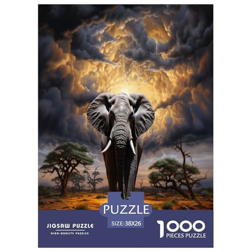 Hyper-Realistic Elefanten Puzzle 1000-teilige Schwer Puzzle Spielzeug Lernspiel Impossible Herausforderungsspielzeug Für Erwachsene Und Kinder Ab 14 Jahren 38x26cm/1000pcs Hyper-Realistic Elefanten Puzzle 1000-teilige Schwer Puzzle Spielzeug Lernspiel Impossible Herausforderungsspielzeug Für Erwachsene Und Kinder Ab 14 Jahren 38x26cm/1000pcs von RNDKAUUIE