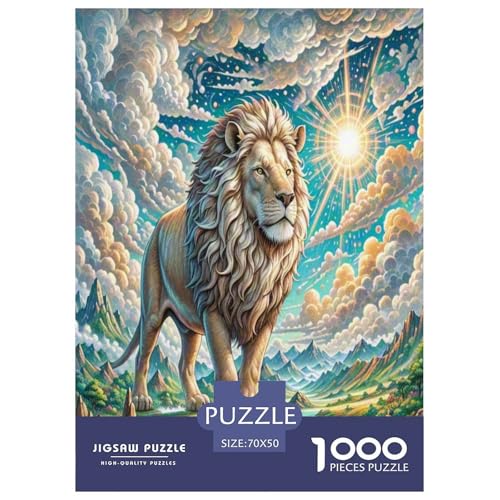 Löwen Puzzle 1000-teilige Schwer Puzzle Spielzeug Pädagogisches Spiel Impossible Herausforderungsspielzeug Für Erwachsene Kinder 70x50cm/1000pcs Löwen Puzzle 1000-teilige Schwer Puzzle Spielzeug Pädagogisches Spiel Impossible Herausforderungsspielzeug Für Erwachsene Kinder 70x50cm/1000pcs von RNDKAUUIE