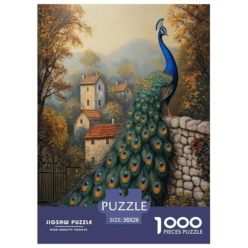 Pfauen Puzzles 1000 Teile Schwer Puzzle Spielzeug Lernspiel Impossible Herausforderungsspielzeug Für Erwachsene Und Kinder in Bewährter 38x26cm/1000pcs Pfauen Puzzles 1000 Teile Schwer Puzzle Spielzeug Lernspiel Impossible Herausforderungsspielzeug Für Erwachsene Und Kinder in Bewährter 38x26cm/1000pcs von RNDKAUUIE
