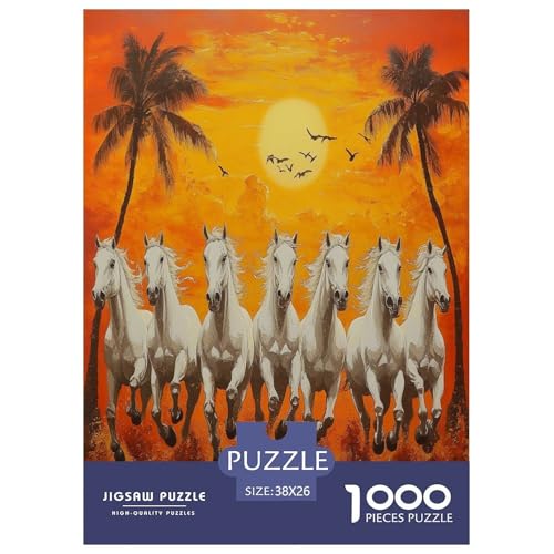 Pferd Puzzle 1000 Teile Schwer Puzzle Spielzeug Pädagogisches Spiel Impossible Herausforderungsspielzeug Für Erwachsene Und Kinder Ab 14 Jahren 38x26cm/1000pcs Pferd Puzzle 1000 Teile Schwer Puzzle Spielzeug Pädagogisches Spiel Impossible Herausforderungsspielzeug Für Erwachsene Und Kinder Ab 14 Jahren 38x26cm/1000pcs von RNDKAUUIE