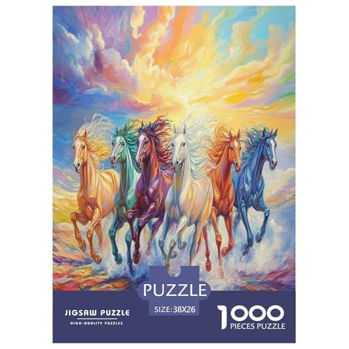 Pferd Puzzles 1000 Teile Schwer Puzzle Spielzeug Pädagogisches Spiel Impossible Herausforderungsspielzeug Für Erwachsene Kinder 38x26cm/1000pcs Pferd Puzzles 1000 Teile Schwer Puzzle Spielzeug Pädagogisches Spiel Impossible Herausforderungsspielzeug Für Erwachsene Kinder 38x26cm/1000pcs von RNDKAUUIE