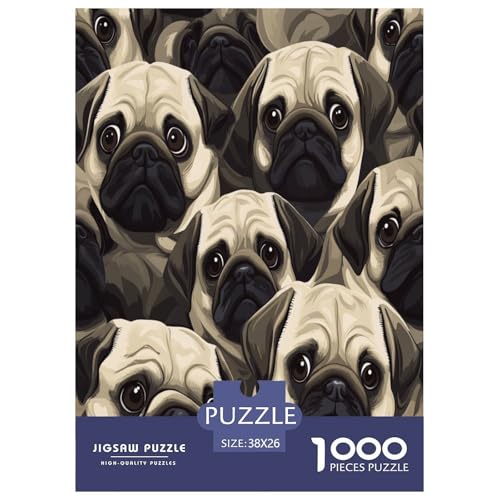 Pug Puzzle 1000 Teile Schwer Puzzle Spielzeug Lernspiel Impossible Herausforderungsspielzeug Für Erwachsene Und Kinder Ab 14 Jahren 38x26cm/1000pcs Pug Puzzle 1000 Teile Schwer Puzzle Spielzeug Lernspiel Impossible Herausforderungsspielzeug Für Erwachsene Und Kinder Ab 14 Jahren 38x26cm/1000pcs von RNDKAUUIE