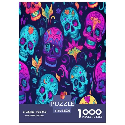 Schädel Puzzles 1000 Teile Schwer Puzzle Spielzeug Lernspiel Impossible Herausforderungsspielzeug Für Erwachsene Und Kinder Ab 14 Jahren 38x26cm/1000pcs Schädel Puzzles 1000 Teile Schwer Puzzle Spielzeug Lernspiel Impossible Herausforderungsspielzeug Für Erwachsene Und Kinder Ab 14 Jahren 38x26cm/1000pcs von RNDKAUUIE