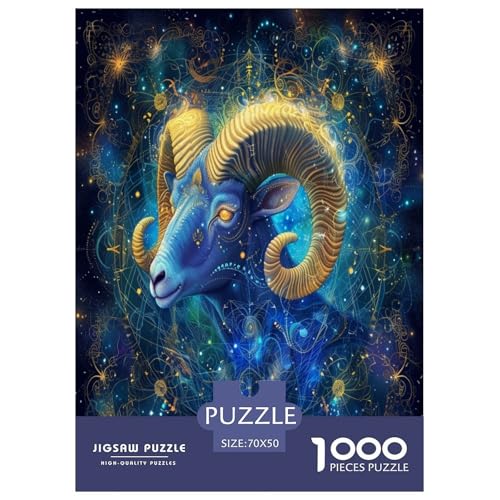 Schafe Ram Puzzle 1000 Teile Schwer Puzzle Spielzeug Pädagogisches Spiel Impossible Herausforderungsspielzeug Für Erwachsene Und Kinder Ab 14 Jahren 70x50cm/1000pcs Schafe Ram Puzzle 1000 Teile Schwer Puzzle Spielzeug Pädagogisches Spiel Impossible Herausforderungsspielzeug Für Erwachsene Und Kinder Ab 14 Jahren 70x50cm/1000pcs von RNDKAUUIE