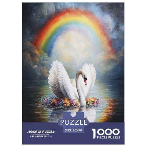 Schwan Puzzle 1000 Teile Schwer Puzzle Spielzeug Lernspiel Impossible Herausforderungsspielzeug Für Erwachsene Und Kinder Ab 14 Jahren 70x50cm/1000pcs Schwan Puzzle 1000 Teile Schwer Puzzle Spielzeug Lernspiel Impossible Herausforderungsspielzeug Für Erwachsene Und Kinder Ab 14 Jahren 70x50cm/1000pcs von RNDKAUUIE