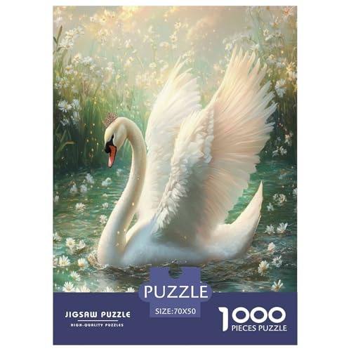 Schwan Puzzles 1000 Teile Schwer Puzzle Spielzeug Lernspiel Impossible Herausforderungsspielzeug Für Erwachsene Und Kinder Ab 12 Jahren 70x50cm/1000pcs Schwan Puzzles 1000 Teile Schwer Puzzle Spielzeug Lernspiel Impossible Herausforderungsspielzeug Für Erwachsene Und Kinder Ab 12 Jahren 70x50cm/1000pcs von RNDKAUUIE