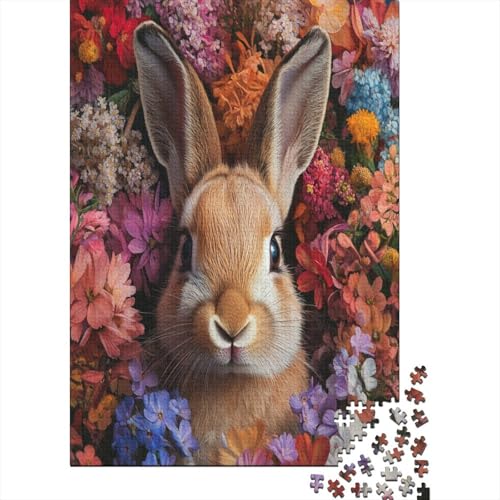 Süßes Kaninchen Puzzle 1000 Teile Puzzles Für Erwachsene Klassische Puzzles 1000 Teile Puzzles Schwer Erwachsene 1000 Teile 1000pcs (75x50cm) von RNDKAUUIE