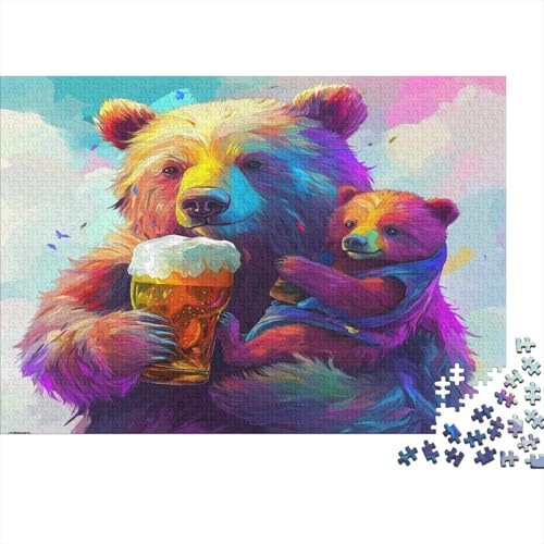 Tieravatar Puzzle 1000 Teile Erwachsener Kniffel Spaß Für Die Ganze Familie - Abwechslungsreiche 1000 Puzzleteilige Motive Puzzlespiel Erwachsene, Puzzel 1000pcs (75x50cm) von RNDKAUUIE