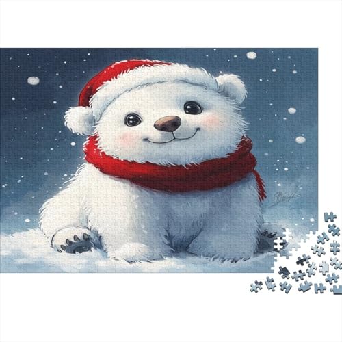 Weihnachten süß Puzzle 1000 Teile,Puzzlespiel Für Erwachsene,Impossible Puzzle,Puzzle Geschicklichkeitsspiel Für Die Ganze Familie, Geschenke Für Männer/Frauen Erwachsenen Puzzel 1000pcs (75x50cm) von RNDKAUUIE