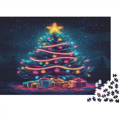 Weihnachtsbaum Puzzle 1000 Teile, Puzzle Für Erwachsene, Impossible Puzzle, Geschicklichkeitsspiel Für Die Ganze Familie, Puzzle Farbenfrohes, Puzzle-Geschenk, Puzzle 1000pcs (75x50cm) von RNDKAUUIE