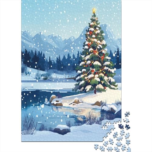 Weihnachtsbaum Puzzlespiel 1000 Teile Puzzles Für Erwachsene Lernspiel Herausforderung Spielzeug 1000 Teile Puzzles Für Erwachsene Kinder Erwachsenen Puzzlespiel Puzzel 1000pcs (75x50cm) von RNDKAUUIE