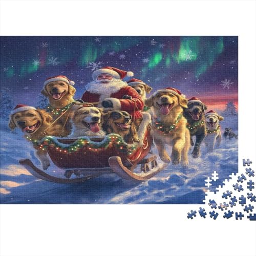 Weihnachtspuppe Puzzle 1000 Teile, Puzzle Für Erwachsene, Impossible Puzzle, Geschicklichkeitsspiel Für Die Ganze Familie, Puzzle Farbenfrohes, Puzzle-Geschenk, Puzzle 1000pcs (75x50cm) von RNDKAUUIE