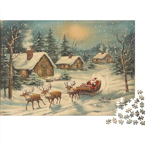 Weihnachtsstadt Puzzlespiel 1000 Teile Puzzles Für Erwachsene Lernspiel Herausforderung Spielzeug 1000 Teile Puzzles Für Erwachsene Kinder Erwachsenen Puzzlespiel Puzzel 1000pcs (75x50cm) von RNDKAUUIE