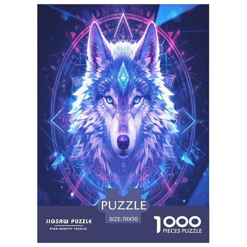 Wolf Puzzle 1000-teilige Schwer Puzzle Spielzeug Lernspiel Impossible Herausforderungsspielzeug Für Erwachsene Und Kinder Ab 12 Jahren 70x50cm/1000pcs Wolf Puzzle 1000-teilige Schwer Puzzle Spielzeug Lernspiel Impossible Herausforderungsspielzeug Für Erwachsene Und Kinder Ab 12 Jahren 70x50cm/1000pcs von RNDKAUUIE