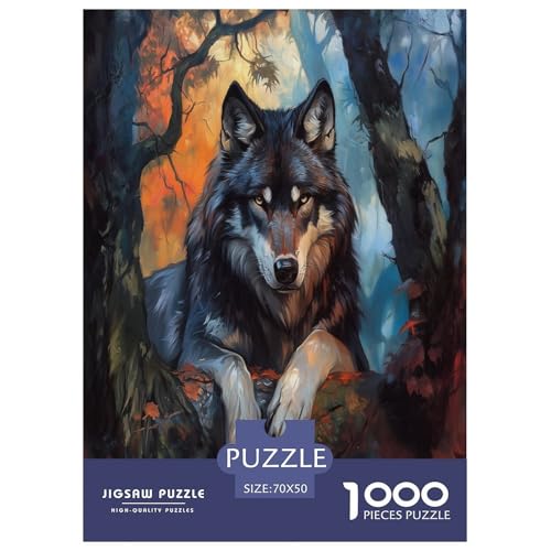 Wolf Puzzle 1000-teilige Schwer Puzzle Spielzeug Pädagogisches Spiel Impossible Herausforderungsspielzeug Für Erwachsene Kinder 70x50cm/1000pcs Wolf Puzzle 1000-teilige Schwer Puzzle Spielzeug Pädagogisches Spiel Impossible Herausforderungsspielzeug Für Erwachsene Kinder 70x50cm/1000pcs von RNDKAUUIE