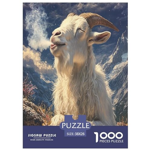 Ziege Puzzle 1000 Teile Schwer Puzzle Spielzeug Lernspiel Impossible Herausforderung Spielzeug Für Erwachsene Kinder 38x26cm/1000pcs Ziege Puzzle 1000 Teile Schwer Puzzle Spielzeug Lernspiel Impossible Herausforderung Spielzeug Für Erwachsene Kinder 38x26cm/1000pcs von RNDKAUUIE