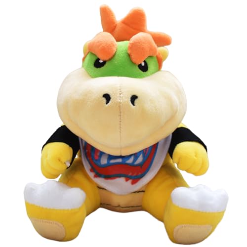 RNNHDYT Bowser Kuscheltier Kawaii Bowser Plüschtier Bowser Anime Plüschtier Spielzeug Stofftier Plüsch für Kinder Spielzeug Geburtstag Weihnachten Geschenk 18CM von RNNHDYT