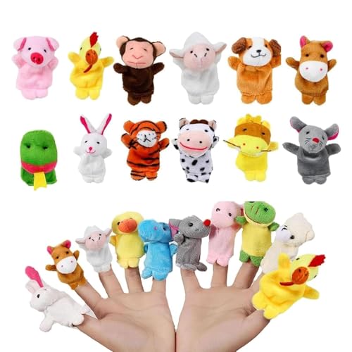 12Pcs Fingerpuppen, Fingerpuppen Für Kinder, Fingerpuppen Baby, Kleine Spielzeug, Für Niedliche Finger Puppen Requisiten Figuren Neuheit Spielzeug Geschenk Für Kinder Fingerpuppen von RNXSIB