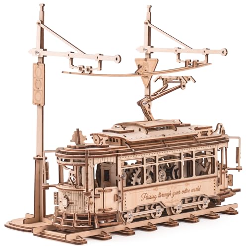 ROBOTIME 3D Puzzle Getriebe Angetriebene Straßenbahn aus Holz - DIY Holzpuzzle Mechanischer Modellbausatz Basteln Geschenke für Erwachsene und Kinder ROBOTIME 3D Puzzle Getriebe Angetriebene Straßenbahn aus Holz - DIY Holzpuzzle Mechanischer Modellbausatz Basteln Geschenke für Erwachsene und Kinder von ROBOTIME