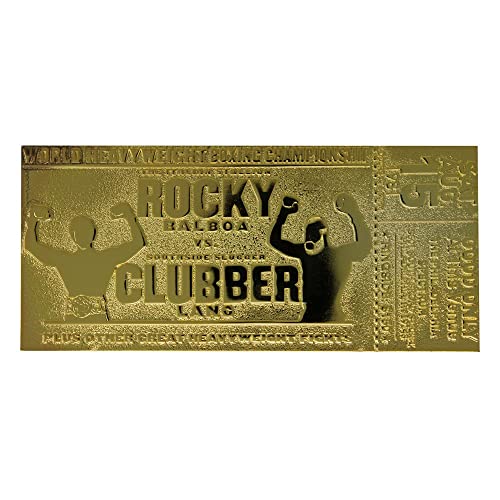 Fanattik Zubehör Rocky III Clubber Lang 24K Gold Plated Limited Edition Fight Ticket von ROCKY