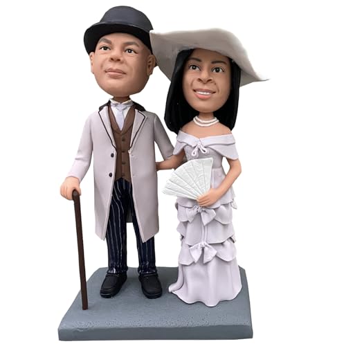 RODMAIE Individuelle Wackelköpfe, personalisierte Hochzeitsgeschenke für Paare, Hochzeit für Paare, einzigartiges Valentinstagsgeschenk (5) von RODMAIE