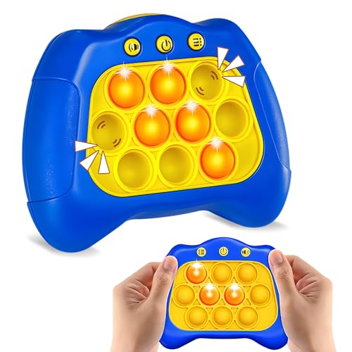 ROHSCE Quick Push Game, Bubble Pop Game, Pop Fidget Game Toys Electronic 4 Modes Light Up Pop Game Autism Sensory Toys, Handheld Games for Kids 8-12 von ROHSCE