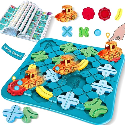 ROHSCE Spielzeug STEM Brettspiele Intelligente Logik-Road Builder Denksport-Puzzle-Spiel, Montessori Vorschul-Reisespielzeug Brettspiel-Auto-Spiele für Kinder im Alter von 4-8 ROHSCE Spielzeug STEM Brettspiele Intelligente Logik-Road Builder Denksport-Puzzle-Spiel, Montessori Vorschul-Reisespielzeug Brettspiel-Auto-Spiele für Kinder im Alter von 4-8 von ROHSCE