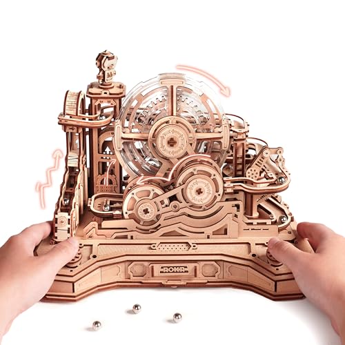 ROKR 3D Holzpuzzle für Erwachsene Murmelbahn Modellbausatz DIY Bastelset Mechanisches Spielzeug Geschenk für Männer Frauen Gear Ball Challenge EGC01 ROKR 3D Holzpuzzle für Erwachsene Murmelbahn Modellbausatz DIY Bastelset Mechanisches Spielzeug Geschenk für Männer Frauen Gear Ball Challenge EGC01 von ROKR