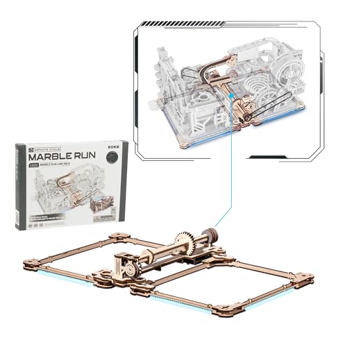 ROKR Kugelbahnen Verbindungskomponenten-Kits für Marble Night City LGA01 und Marble Spaceport LGC01, Murmelbahn-Verbindungspaket, Marble Run Link Pack LG01 von ROKR