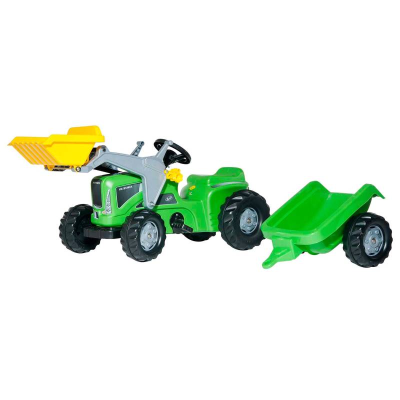 Rolly Toys® Trettraktor rollyKiddy Futura mit Frontlader und Anhänger von rolly toys