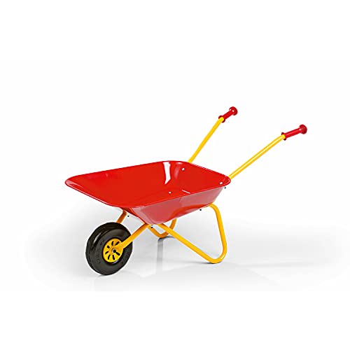 Rolly Toys S2627080 Toys Metallschubkarre für Kinder (ab 2,5 Jahre, Metallschüssel mit Kunststoffgriffen, Belastbarkeit bis 25 kg) 270804, Rot von ROLLY TOYS